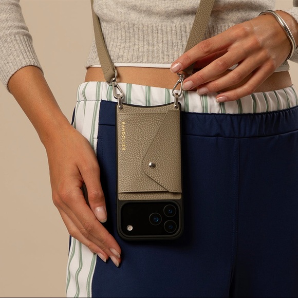 Bandolier Tan Phone Case with Strap - Picture 3 of 8